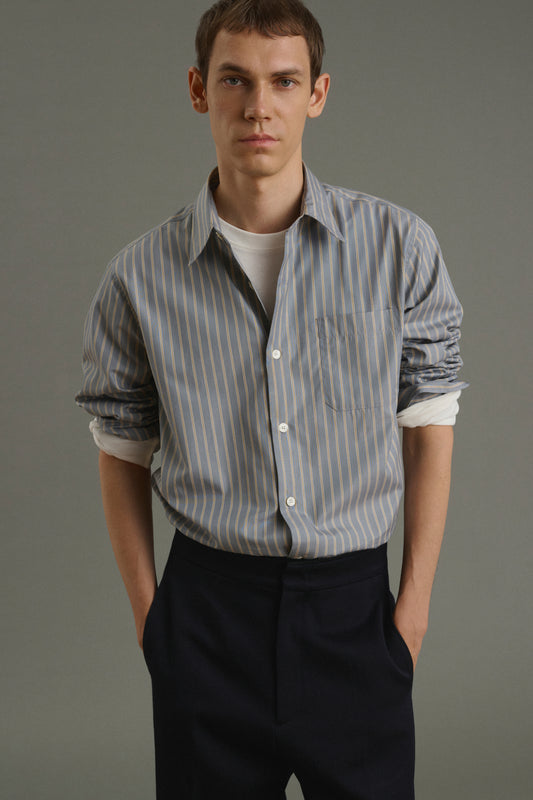 Shirt Glenn - Charcoal/Bronze - Cotton - Men