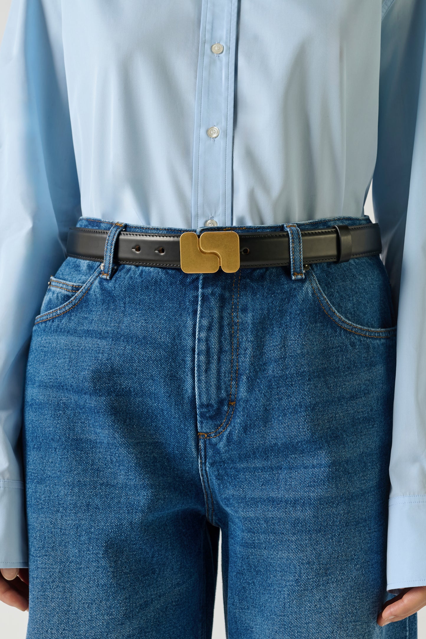 Ceinture Ninon - Noir - Cuir - Femme