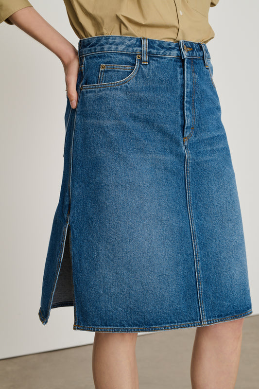 Elyne Skirt - Blue - Cotton - Women