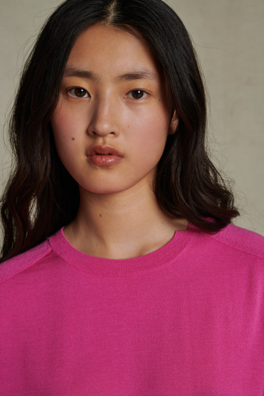 Pull Australie - Rose - Laine - Femme