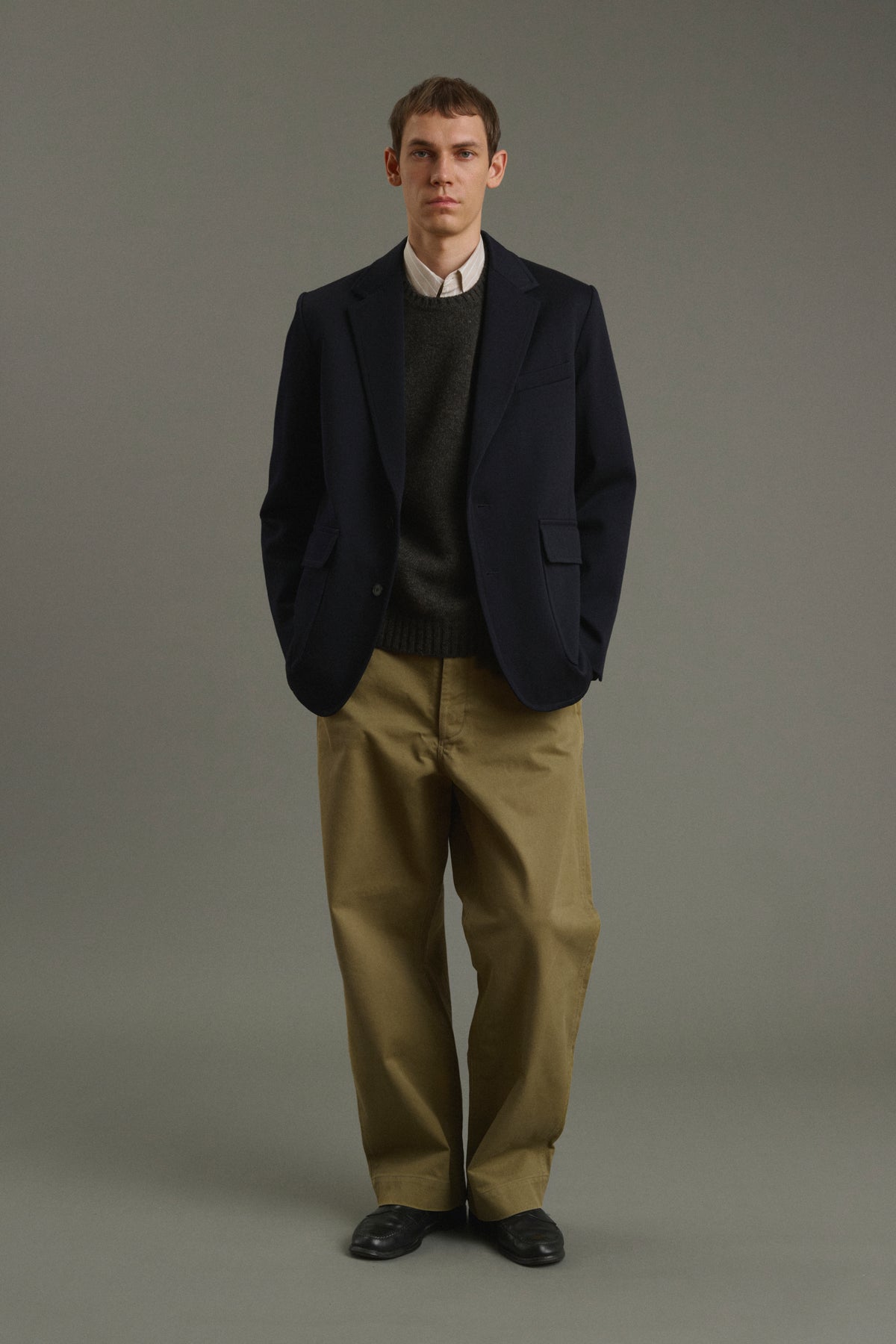 Jacket Clement - Dark Navy - Wool - Men vue 2