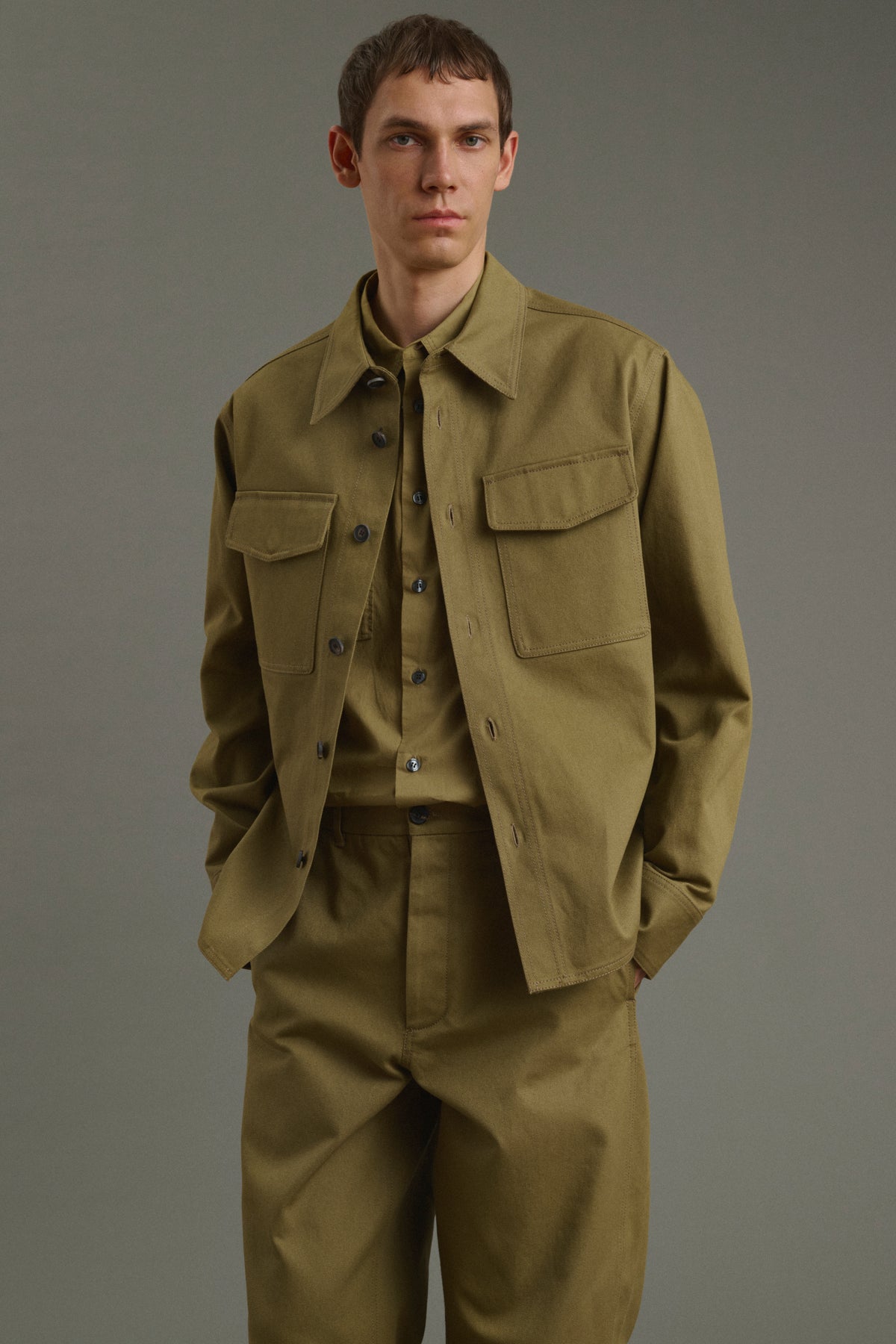 Shirt Tim - Beige - Cotton - Men vue 3