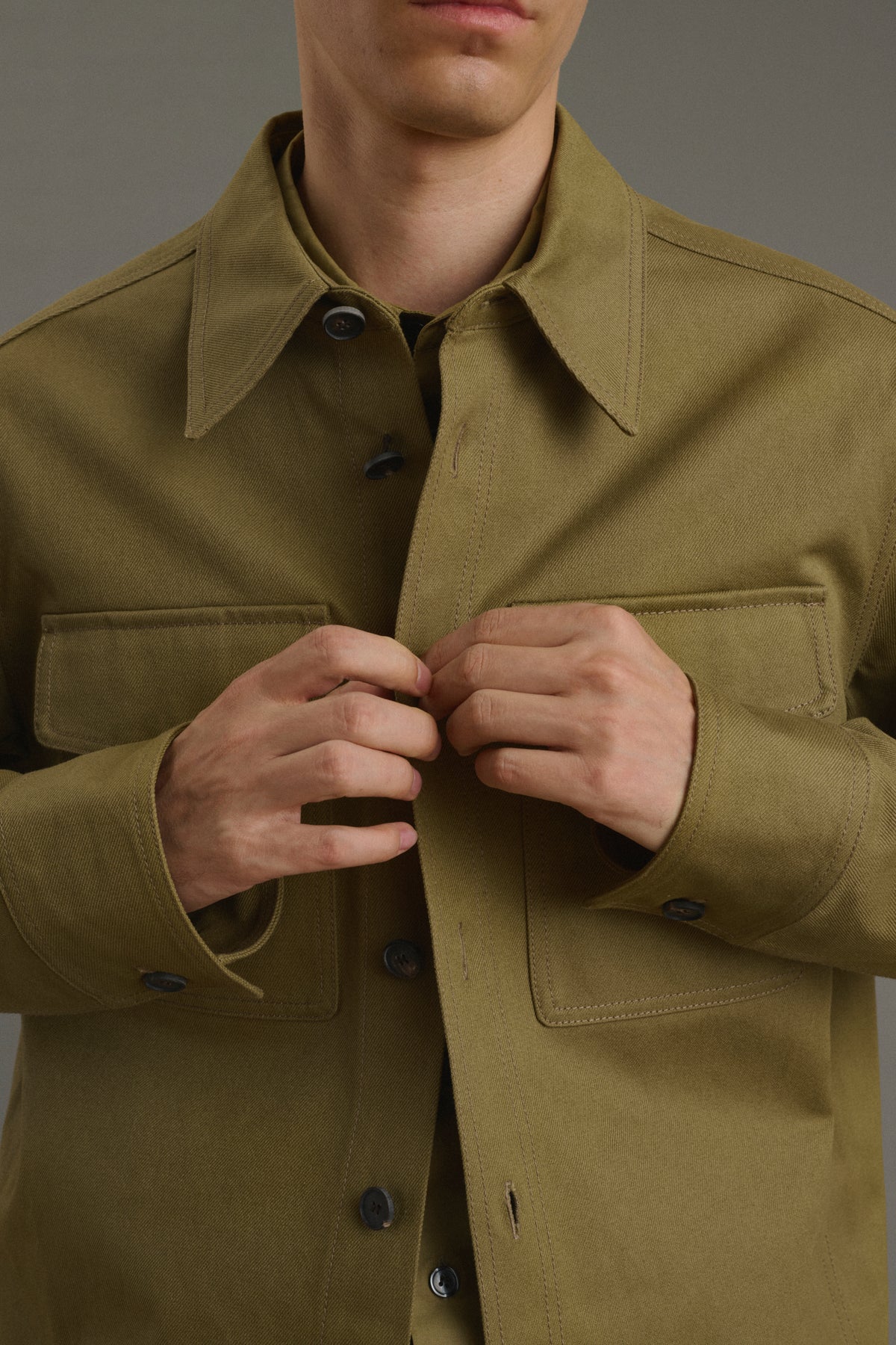 Shirt Tim - Beige - Cotton - Men vue 5