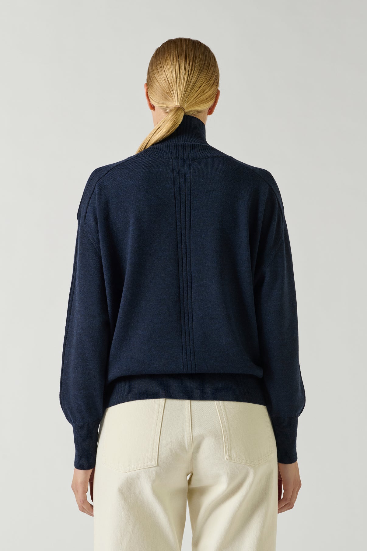 Pull Nord - Navy - Laine - Femme vue 2