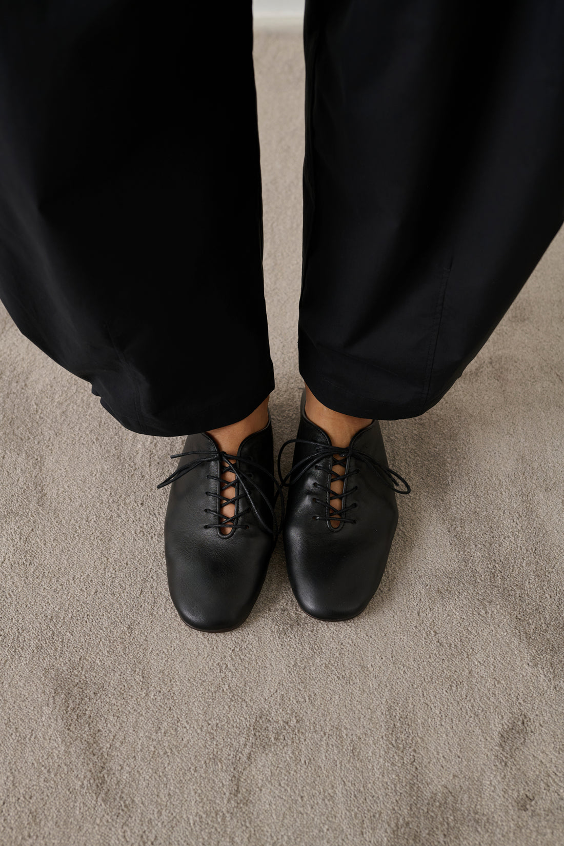 Ballerines Orso - Noir - Cuir - Femme