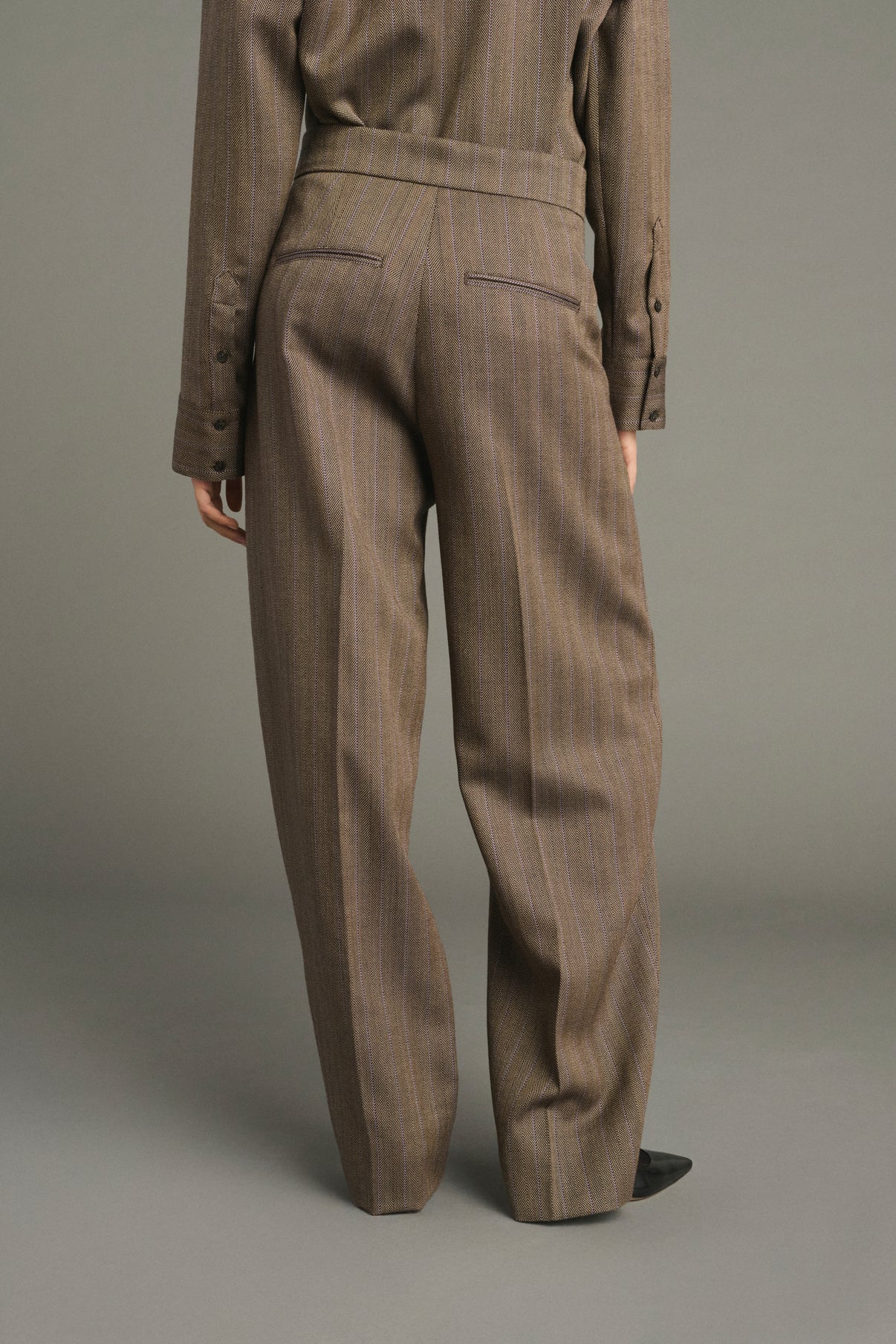Jocelyn trousers - Brown/Parma - Wool - Women vue 4