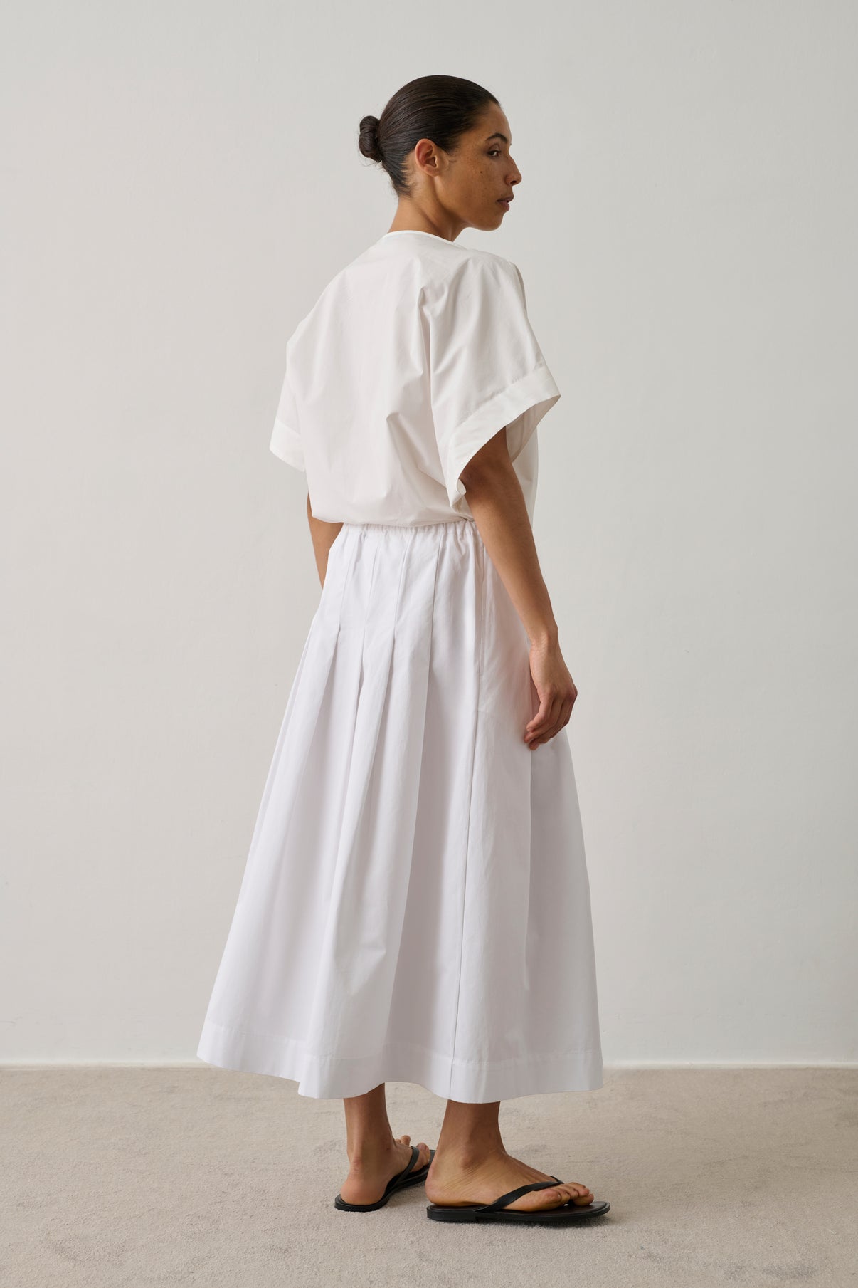 Skirt Amalia - Off-White - Cotton - Women vue 2