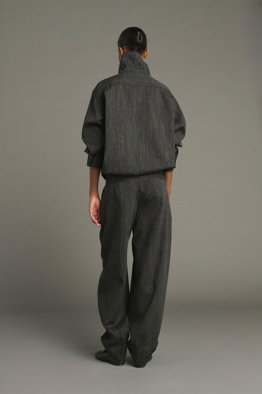 Lutece shirt - Anthracite Grey - Wool - Women