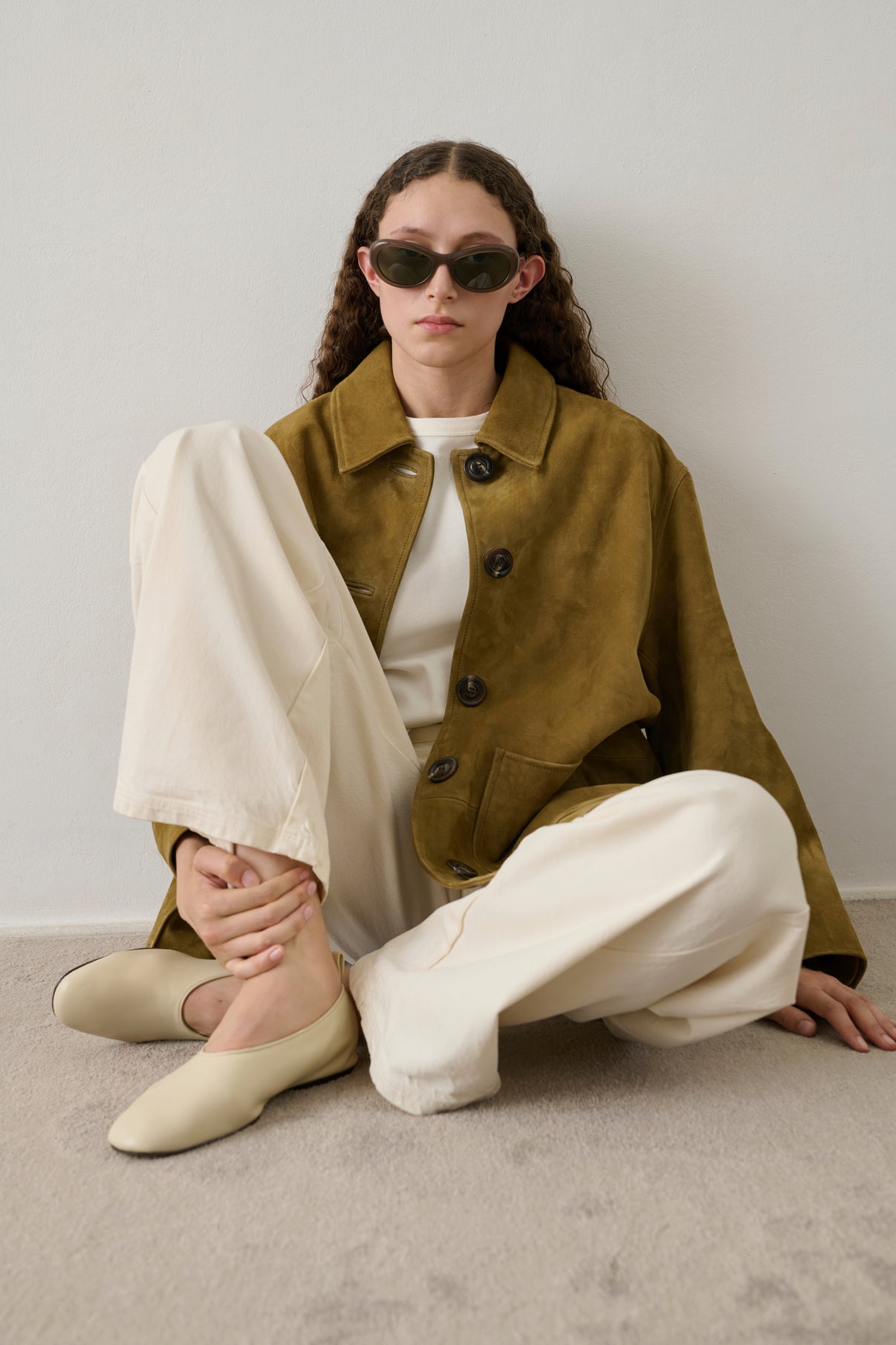 Ballerines Bala - Ivoire - Cuir - Femme vue 2