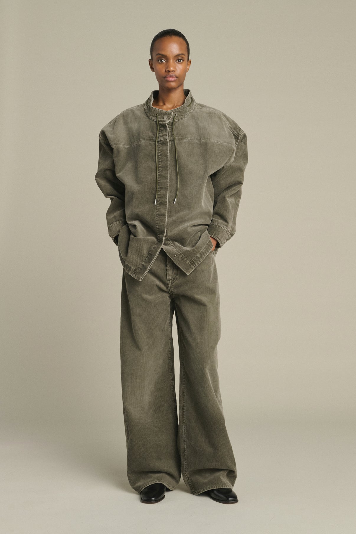 Hunter Trousers - Grey - Cotton - Women vue 1