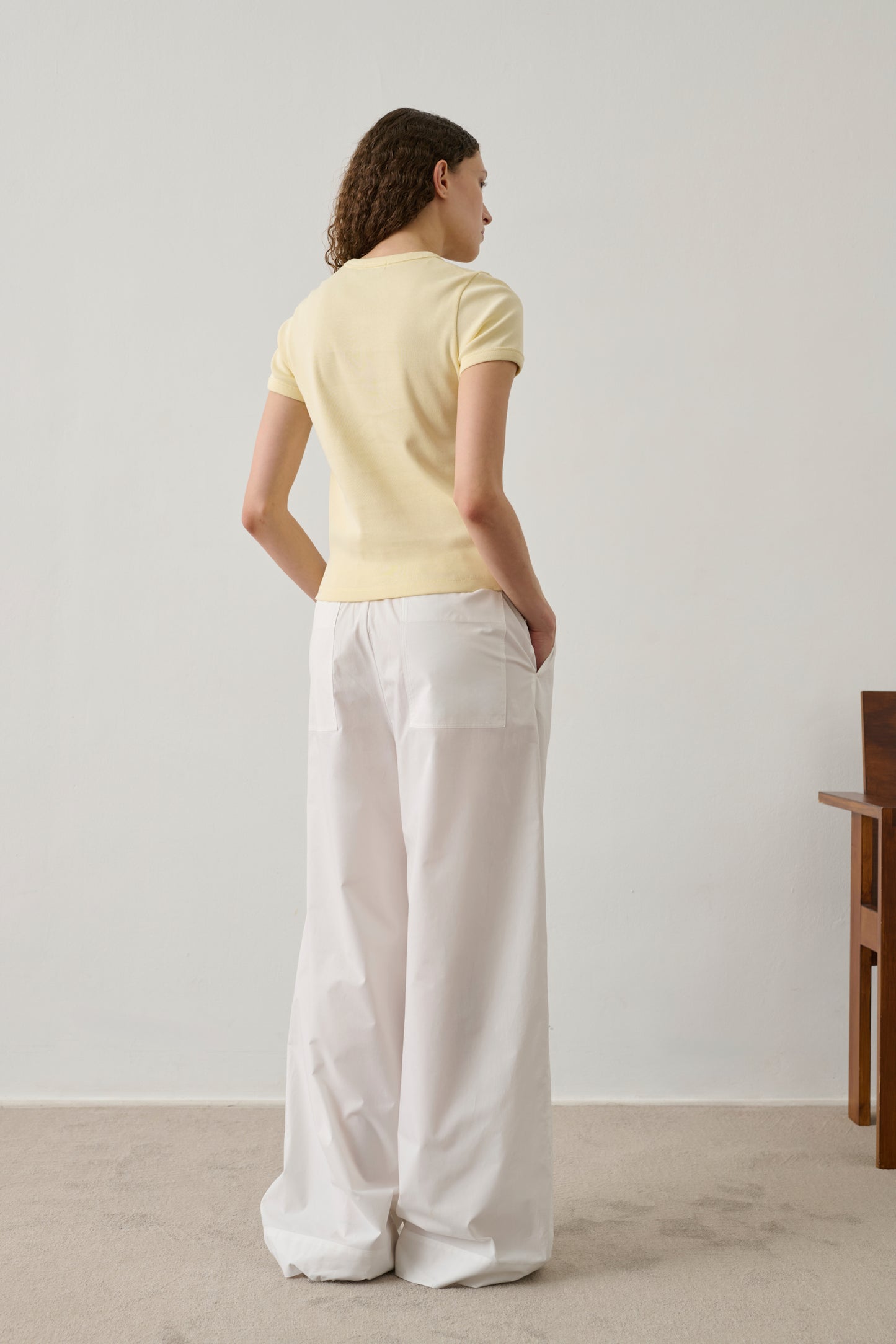 T-shirt Aristide - Pale Yellow - Cotton - Women