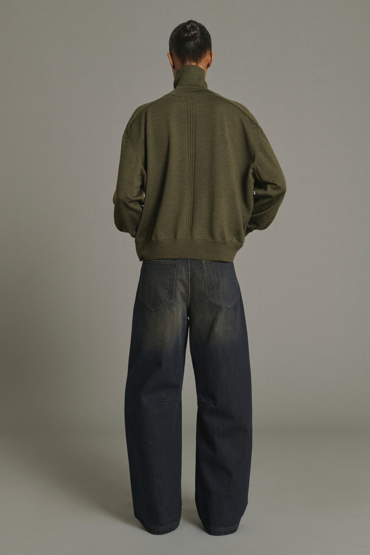 Nord Pullover - Dark Khaki - Merino Wool - Women