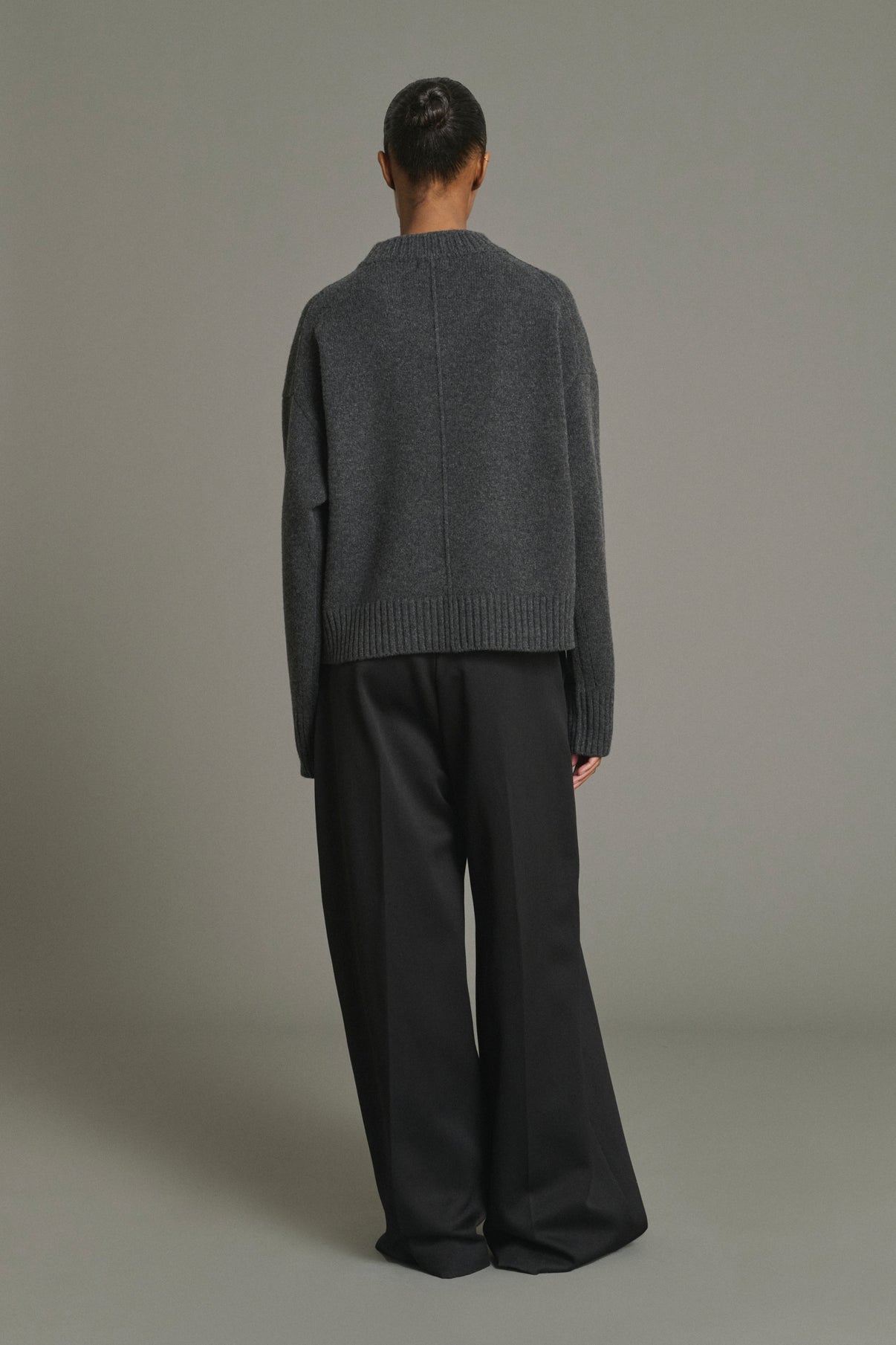 Pullover Julie - Anthracite Grey - Merino Wool - Women vue 2