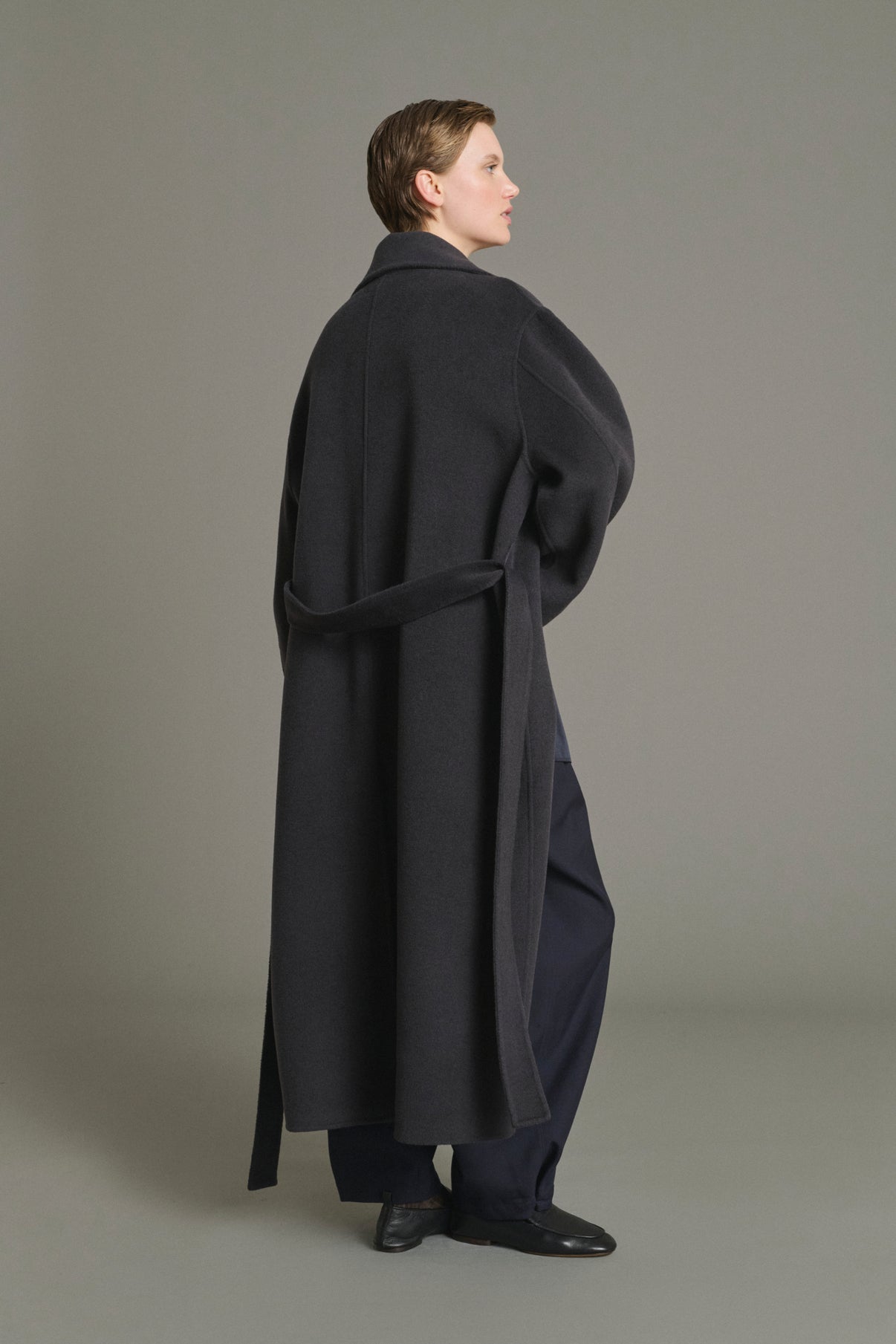 James coat - Charcoal - Wool - Women vue 2