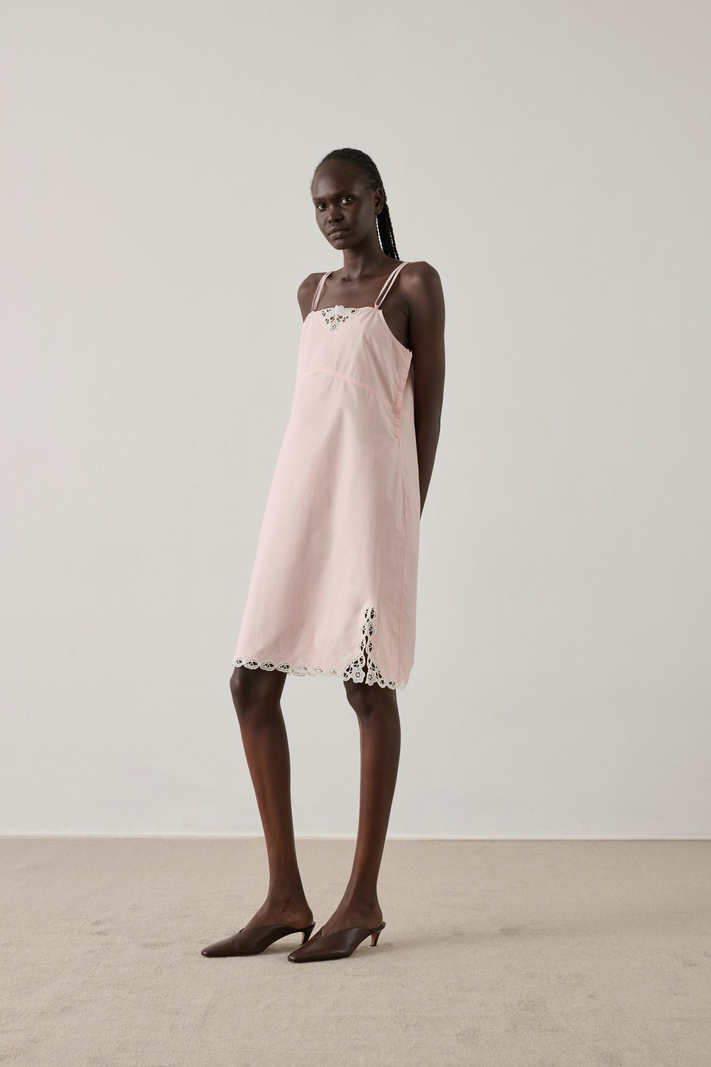 Hillary dress - Pale Pink - Cotton - Women