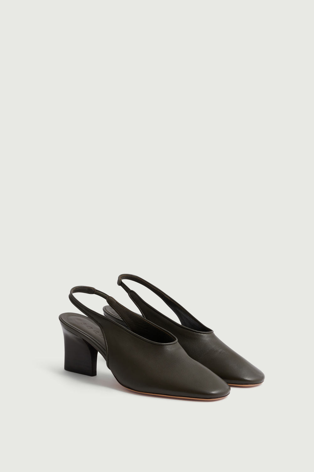 Joan slingbacks - Terre D'Ombre - Leather - Women vue 2