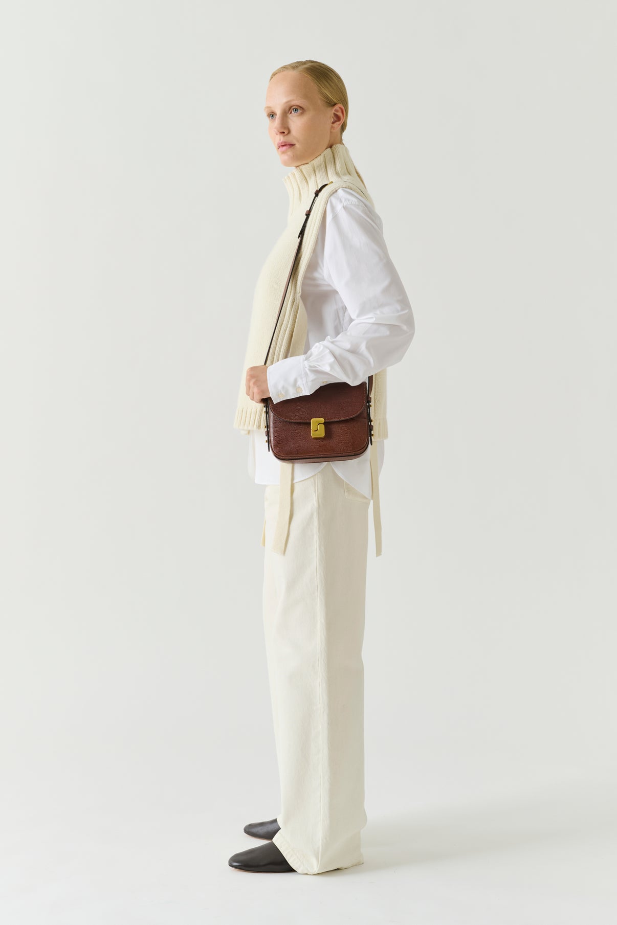 Bellissima Mini bag - Cognac Leather - Soeur vue 3