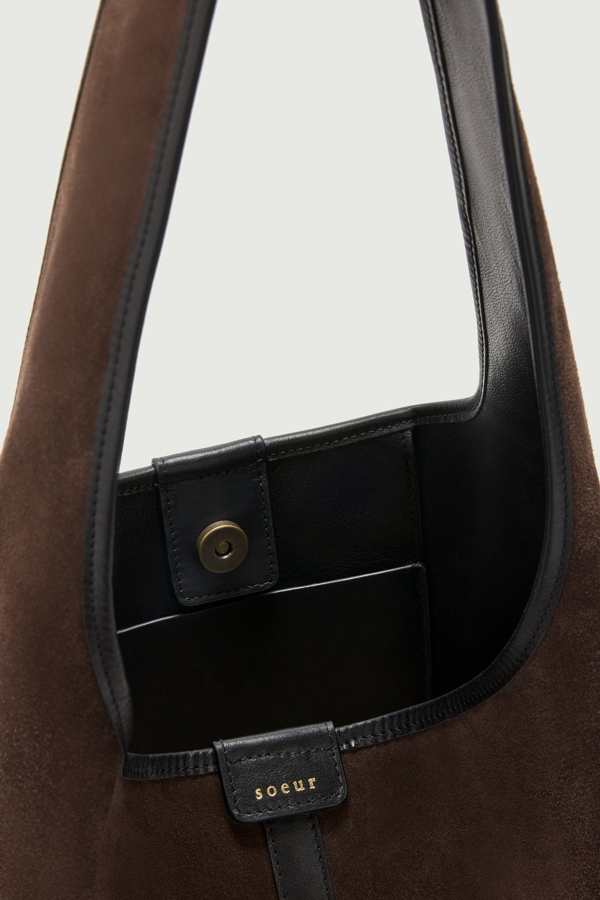 Delice Tote Bag - Dark Brown - Leather - Women vue 4
