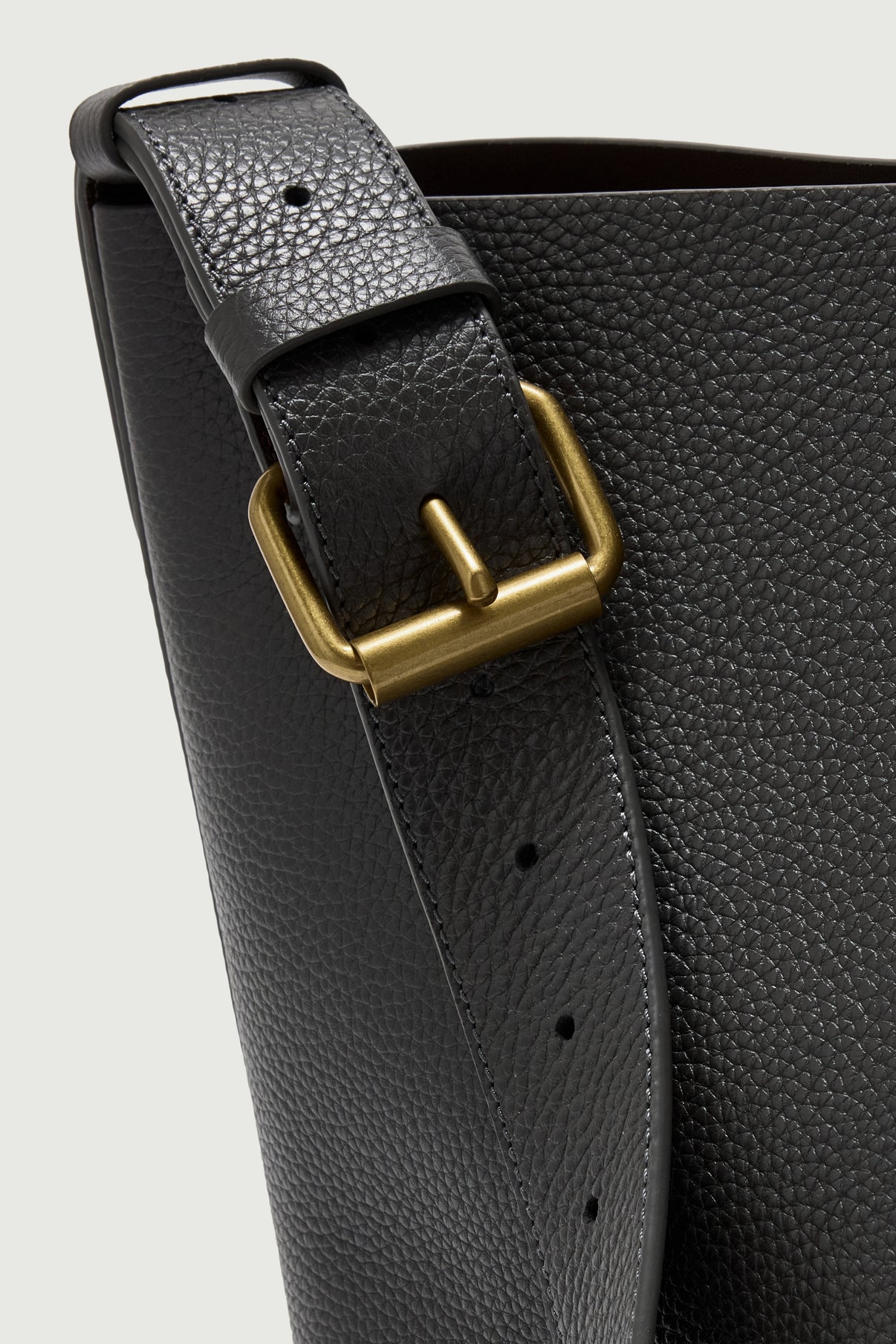 Saudade Mini bag – Steel – Leather – Women vue 3
