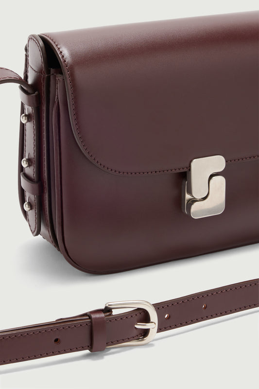 Bellissima Mini Bag - Burgundy - Leather - Women