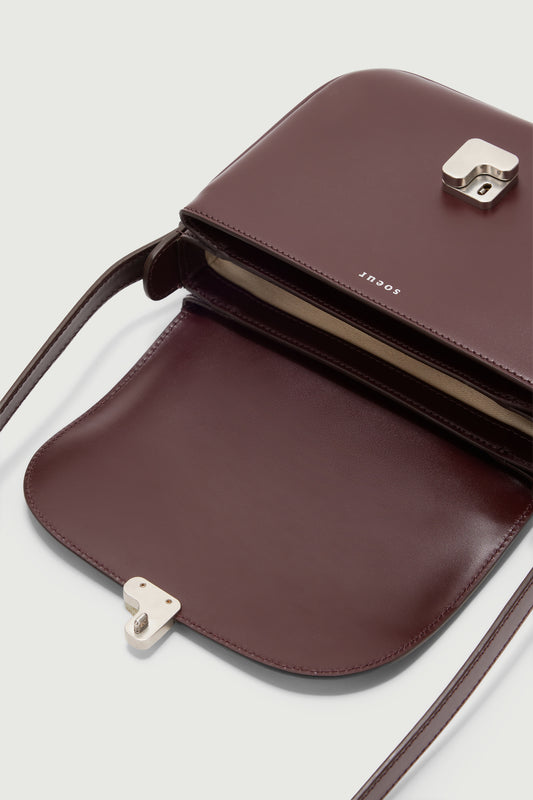 Bellissima Mini Bag - Burgundy - Leather - Women