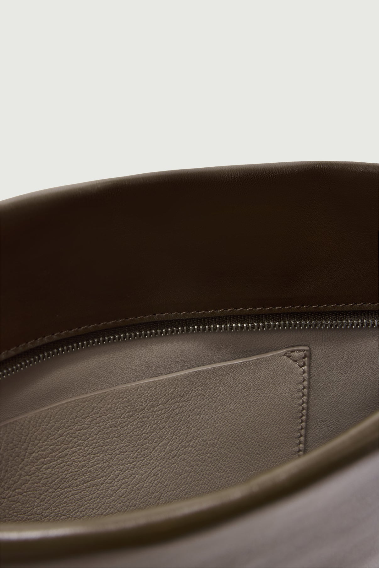 Gia Tote Bag - Khaki - Leather - Women vue 3